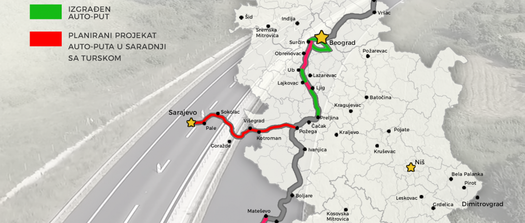 Gradnja autoputa Beograd Sarajevo počinje sljedeće godine Investitor