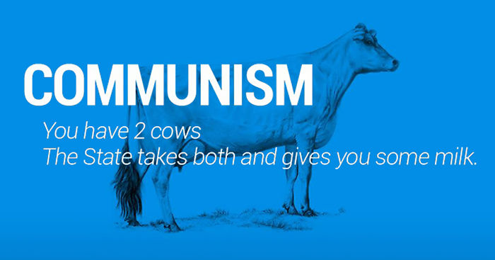 Objašnjenje kapitalizma i komunizma kroz model “dvije krave”