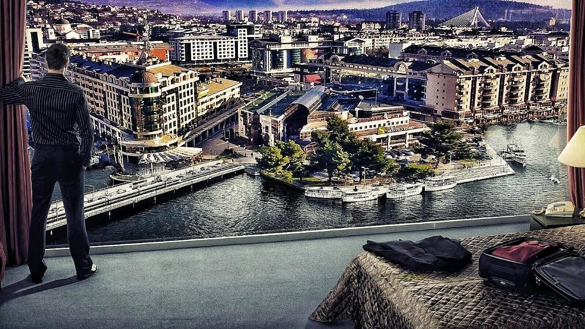 Fotomontaža: Podgorica na vodi i Porto Vektra