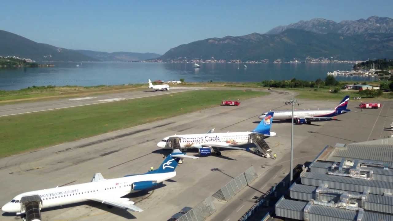 Najprometniji dan na tivatskom aerodromu: 58 rotacija aviona i 11,2 hiljade putnika