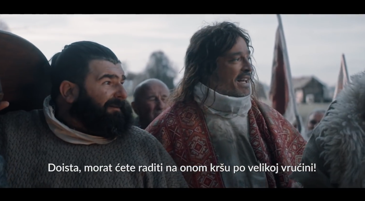 I Crnogorac u reklami za Ožujsko pivo, inspirisanoj po seobi Slovena
