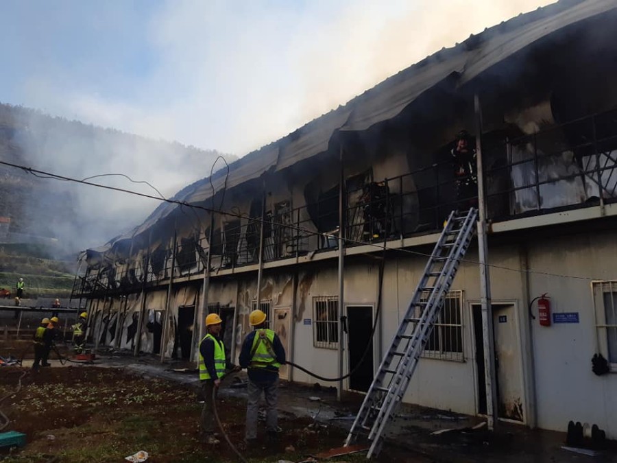 Izgorjela zgrada za smještaj radnika u kampu CBRC-a na Bioču