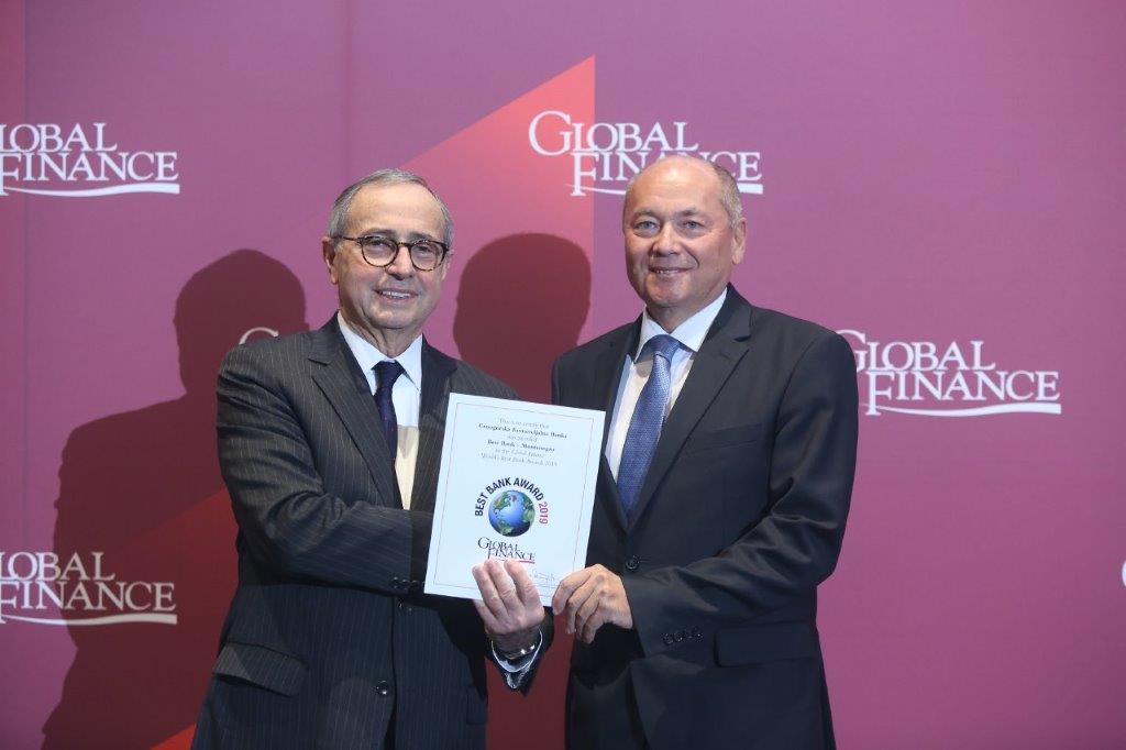 CKB-u uručena Global Finance nagrada za najbolju banku