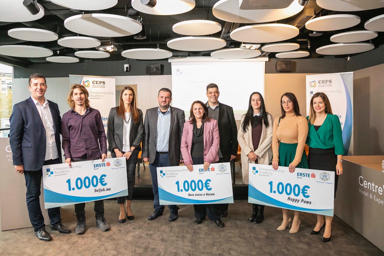 3.000 eura za društvene biznise: Erste banka i Glavni grad nagradili tri projekta