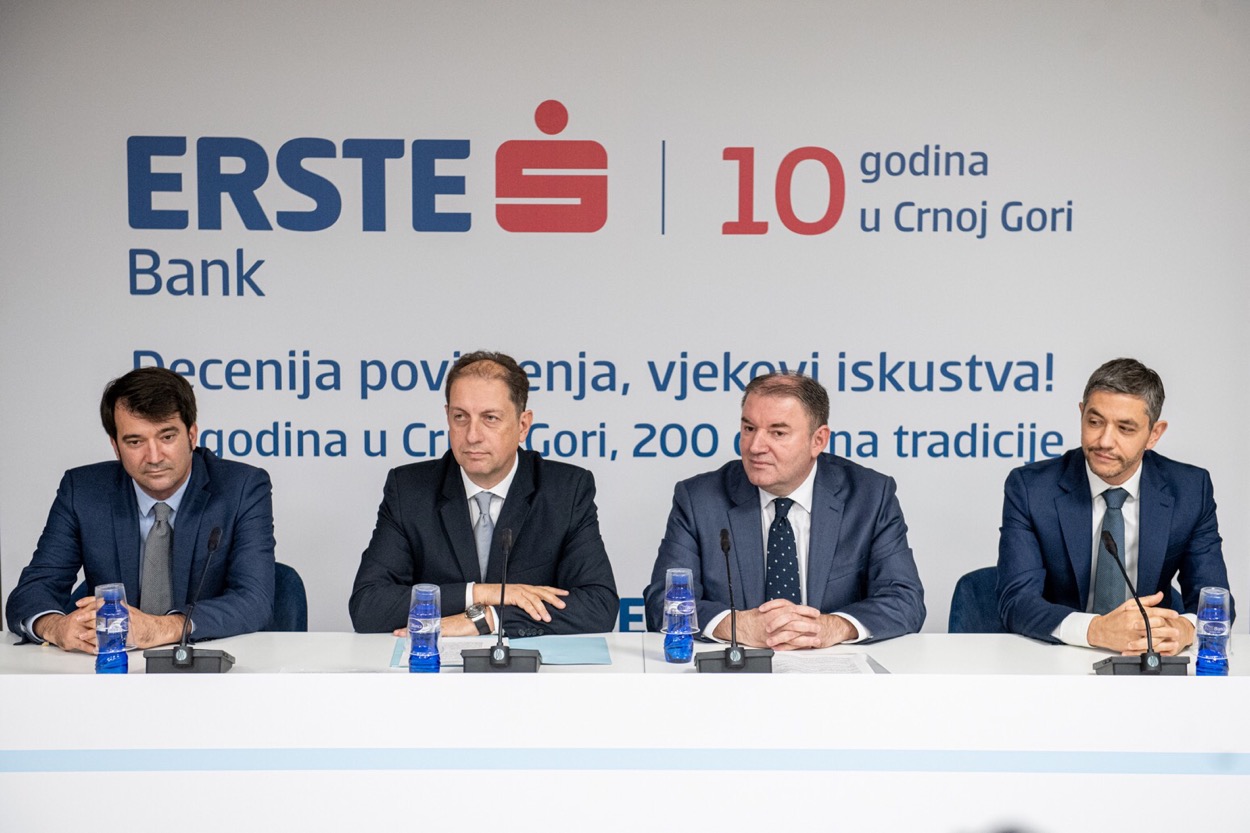 10 godina Erste banke u Crnoj Gori: Tržišni udio utrostručen, nastavljaju s razvojem usluga