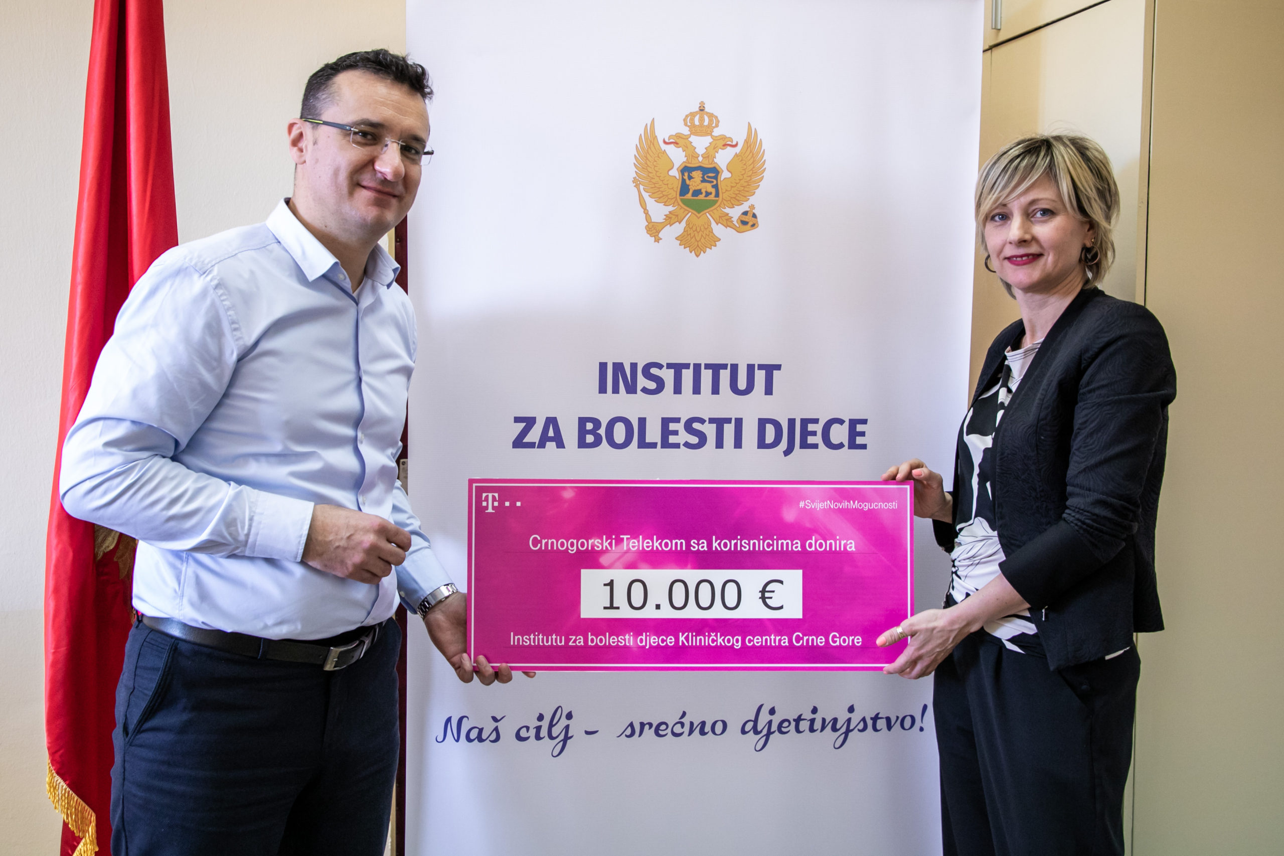 Telekom donirao 10 hiljada eura za Institut za bolesti djece