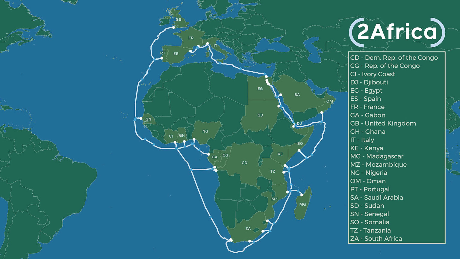 Facebook postavlja internet kabal oko Afrike