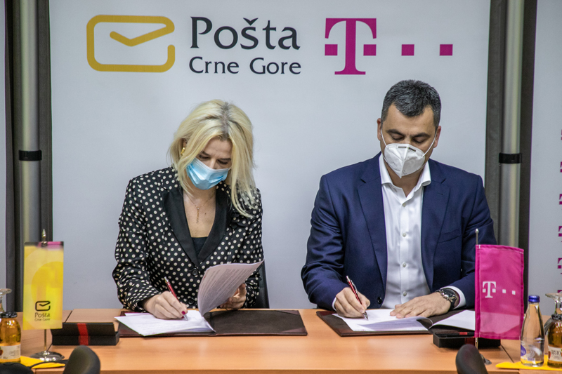 Pošta Crne Gore i Crnogorski Telekom potpisali Sporazum o saradnji u oblasti digitalizacije