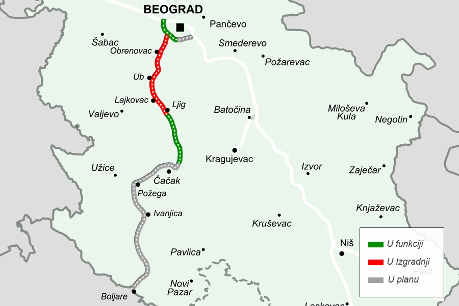 Srbija gradi još 31 kilometar auto-puta prema Crnoj Gori