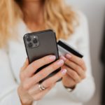 iphone, online shopping, paying card, internet