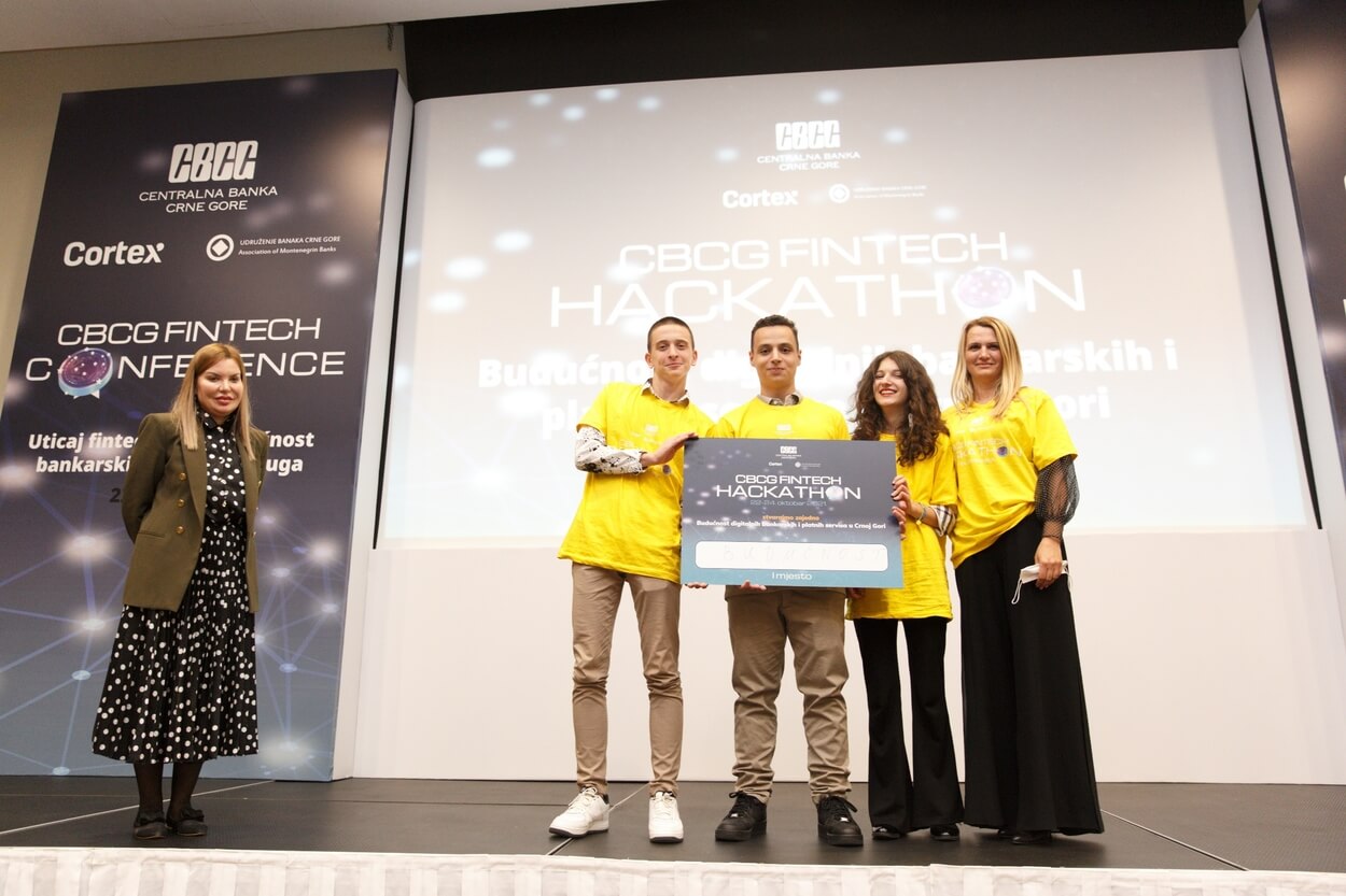 Završen prvi CBCG FinTech Hackaton: Prva nagrada za „Budućnost“