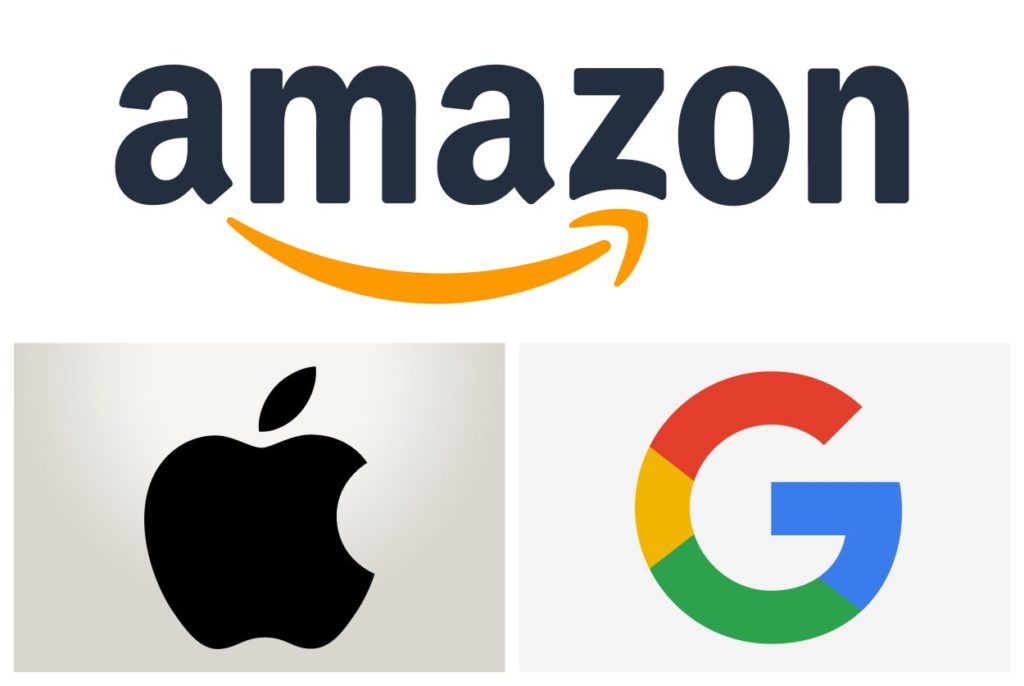 Amazon, Apple, Google