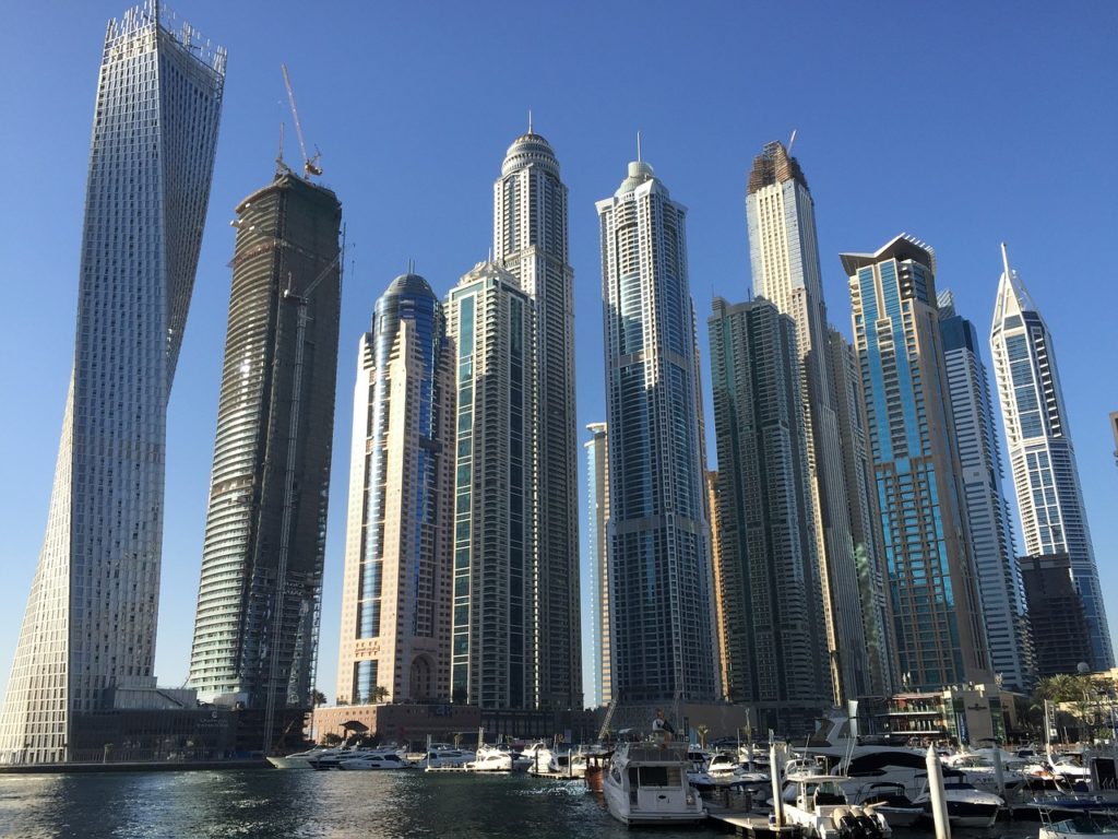 Dubai, business, skyscrapers