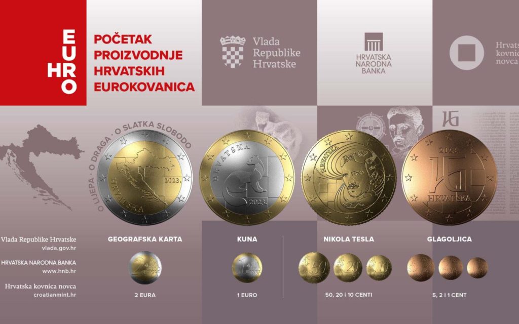 euro, kovanice, hrvatska narodna banka
