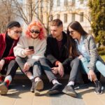 Generation Z, youth, young people, mobile phone