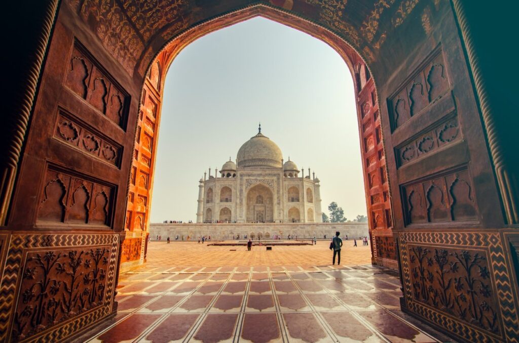 India, New Delhi, temple, Taj Mahal