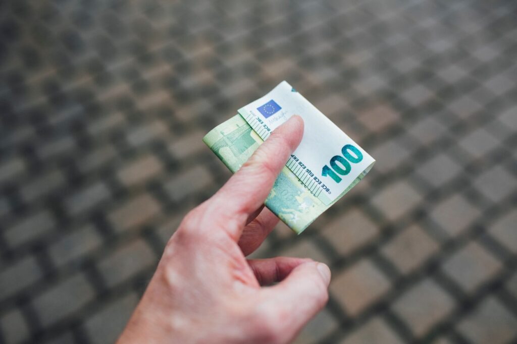 money, 100 euro banknote, novac, pare
