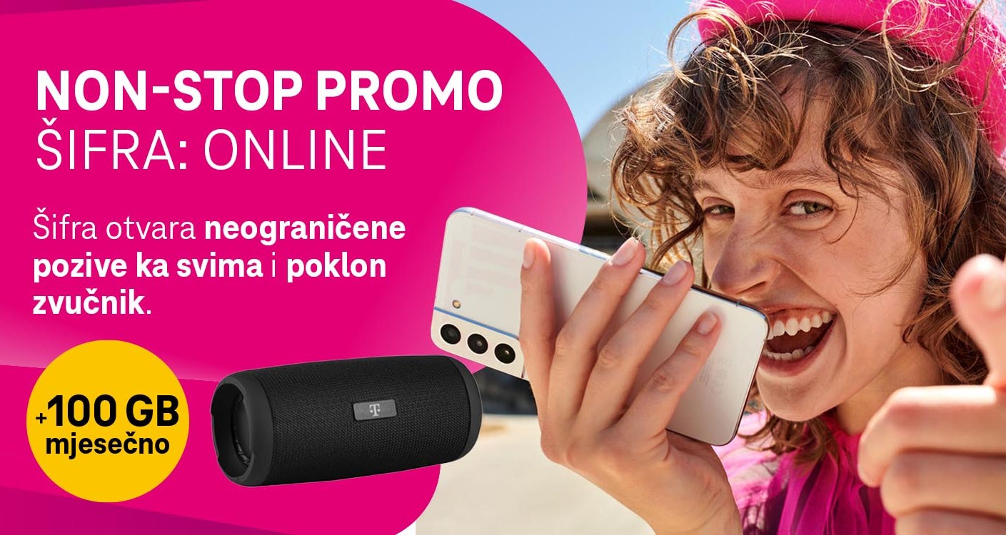 Telekom Non-stop Online: Neograničeni pozivi, 130 GB mjesečno i poklon zvučnik