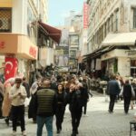 Istanbul, Turkey, people, street, walking, crowd