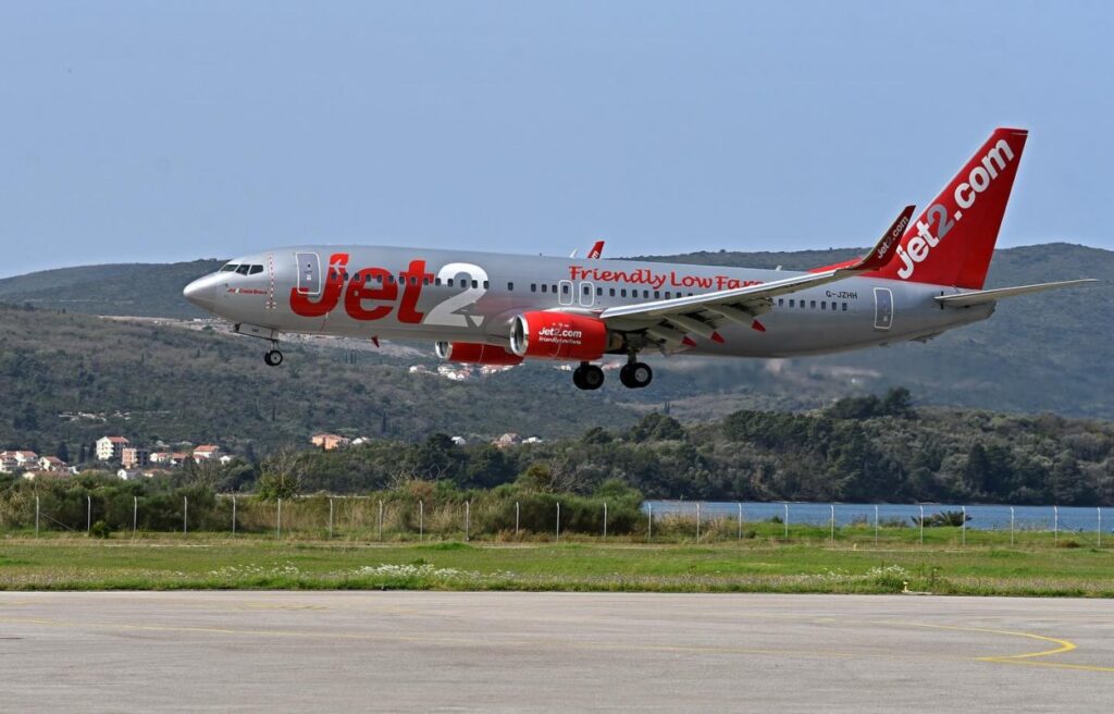 Jet2 airlines, airplane, aircraft, tivat airport, aerodrom