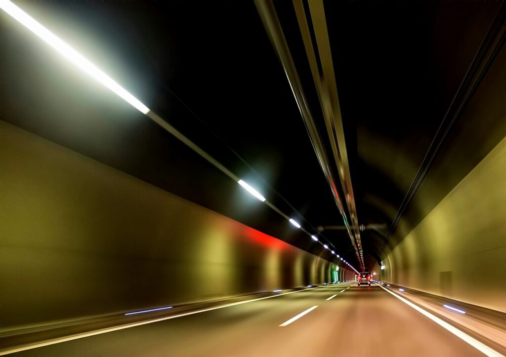 tunel, tunnel, highway