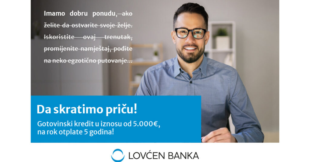 Lovćen banka, gotovinski kredit