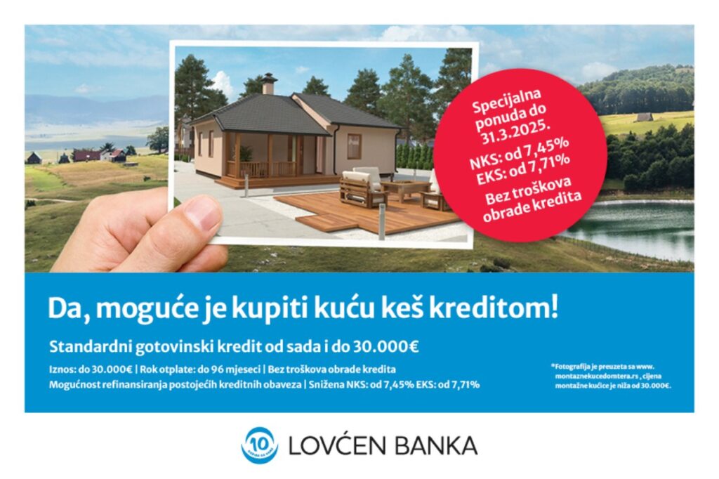 Lovćen banka, keš kredit