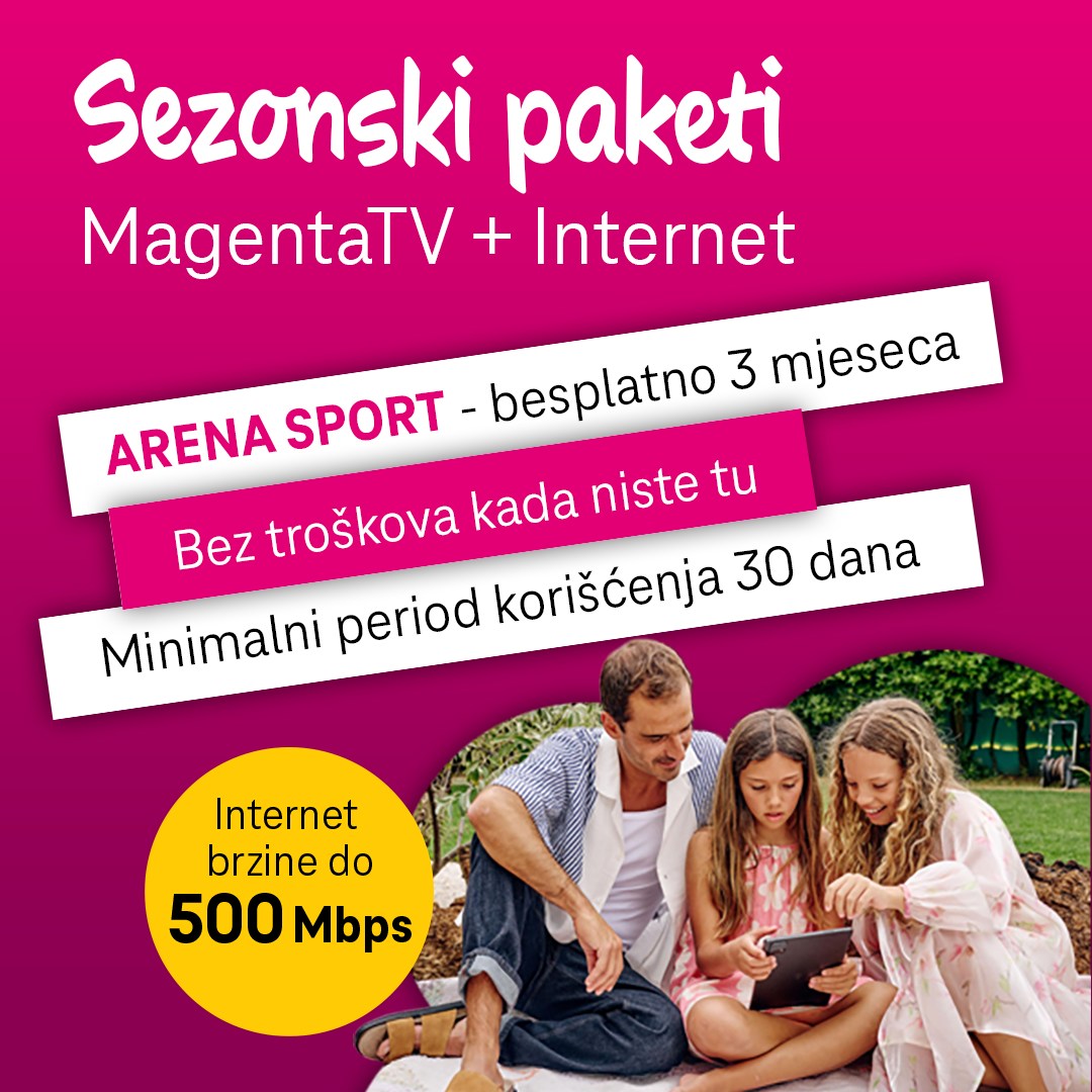 magenta tv sezonska kablovska televizija Crnogorski Telekom