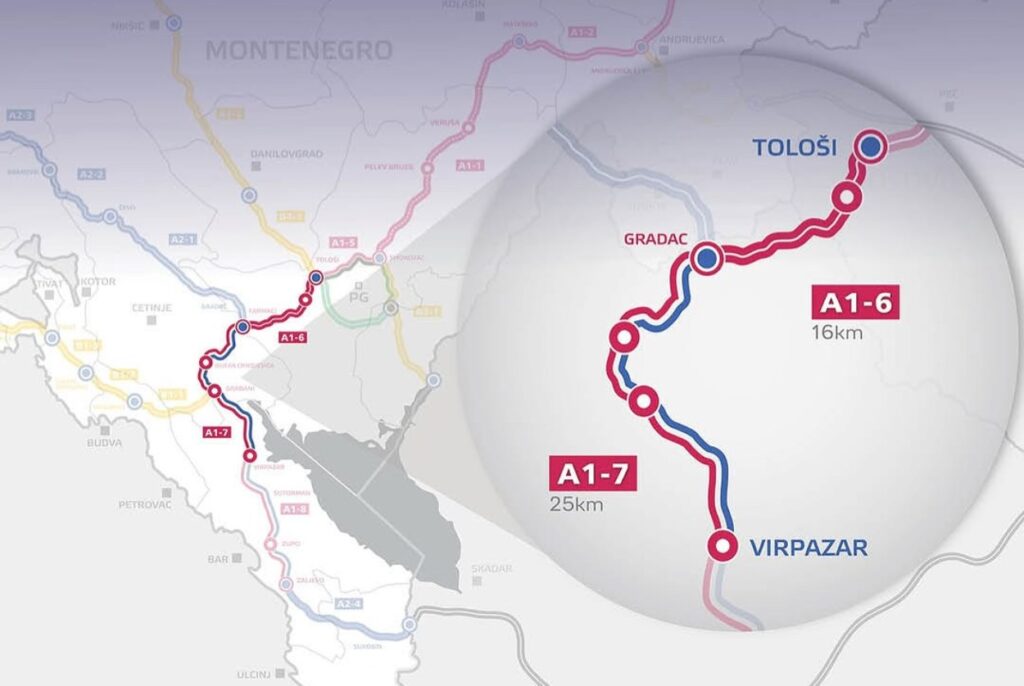 autoput tološi virpazar, autoput bar boljare, monteput