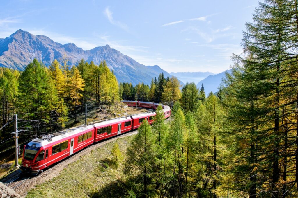 train, mountain, tourism, travel, nature, forest