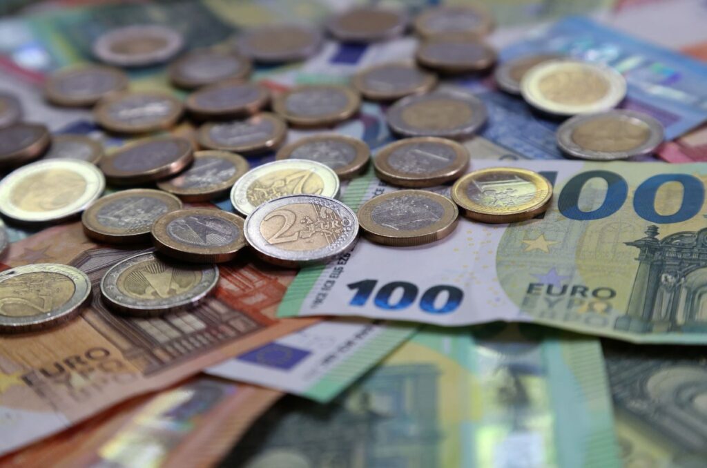 euro, money, coins, banknote, European Central Bank ECB