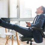 businessman relaxing, office, manager, CEO, director, work, job, spoiled