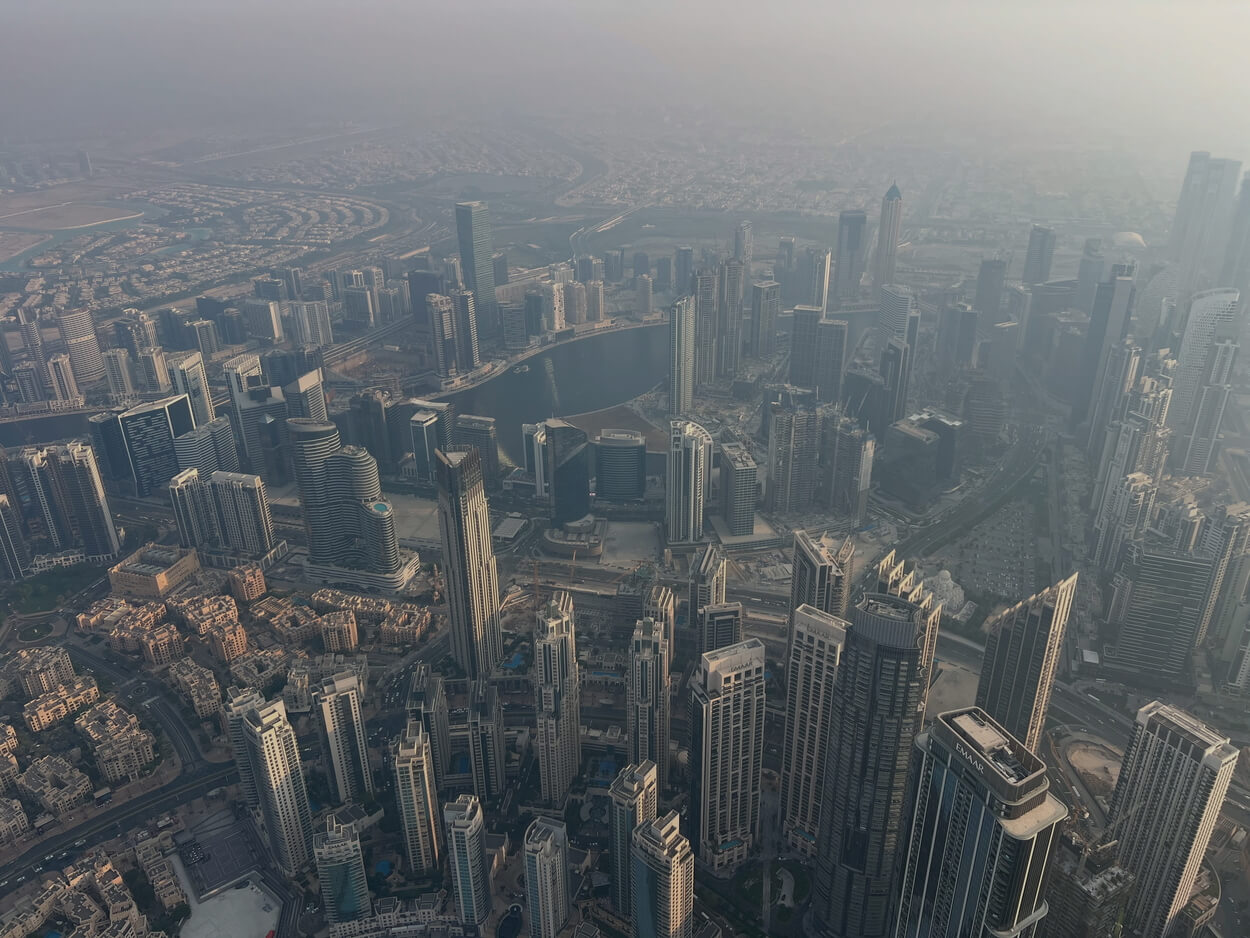 Pogled sa Burj Kalifa tornja, Dubai