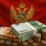 euro montenegro money flag, public debt, javni dug