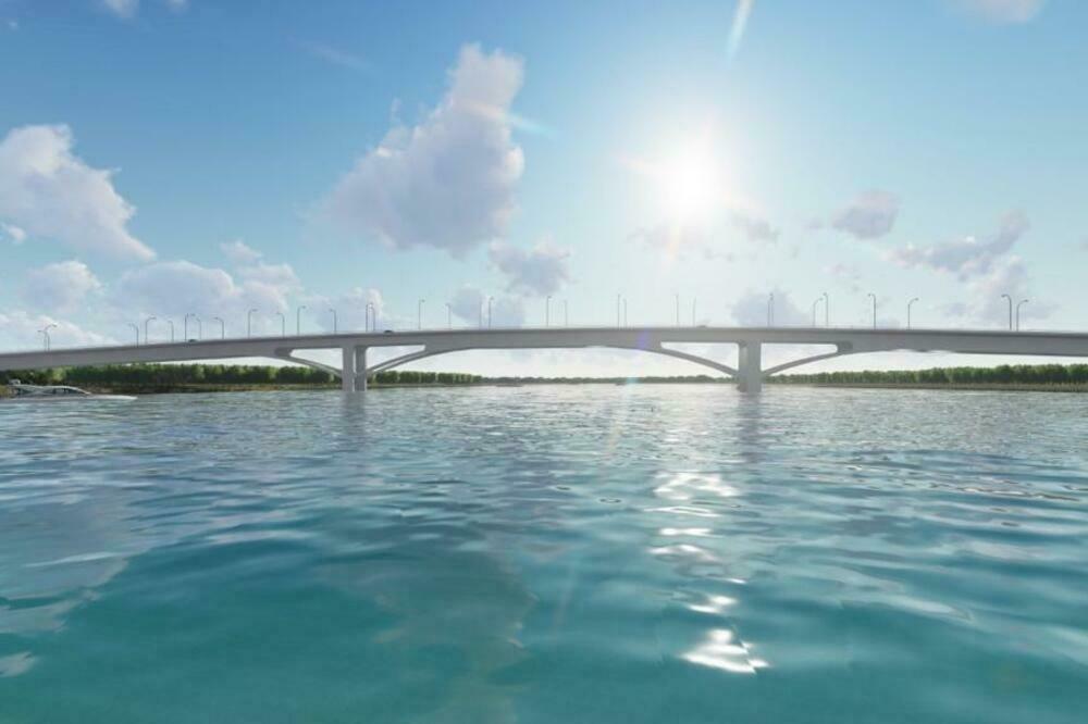 Most na Bojani, river bojana bridge