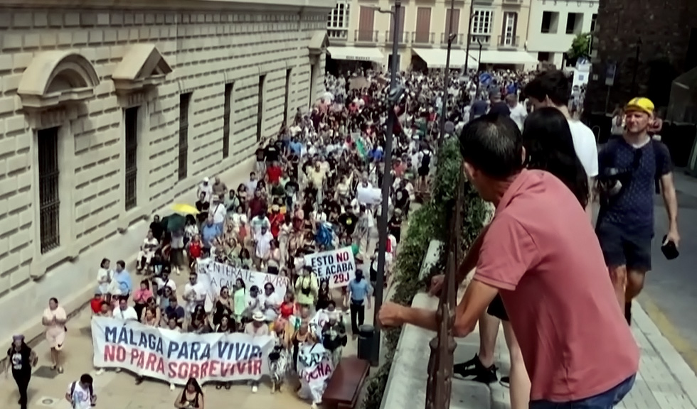 prekomjerni turizam protesti, malaga protesti, overtourism protest
