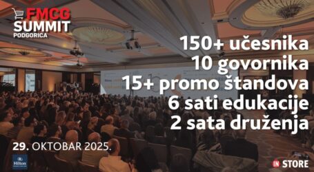 Još 20 dana do FMCG Summita u Podgorici – konferencije o robi široke potrošnje!
