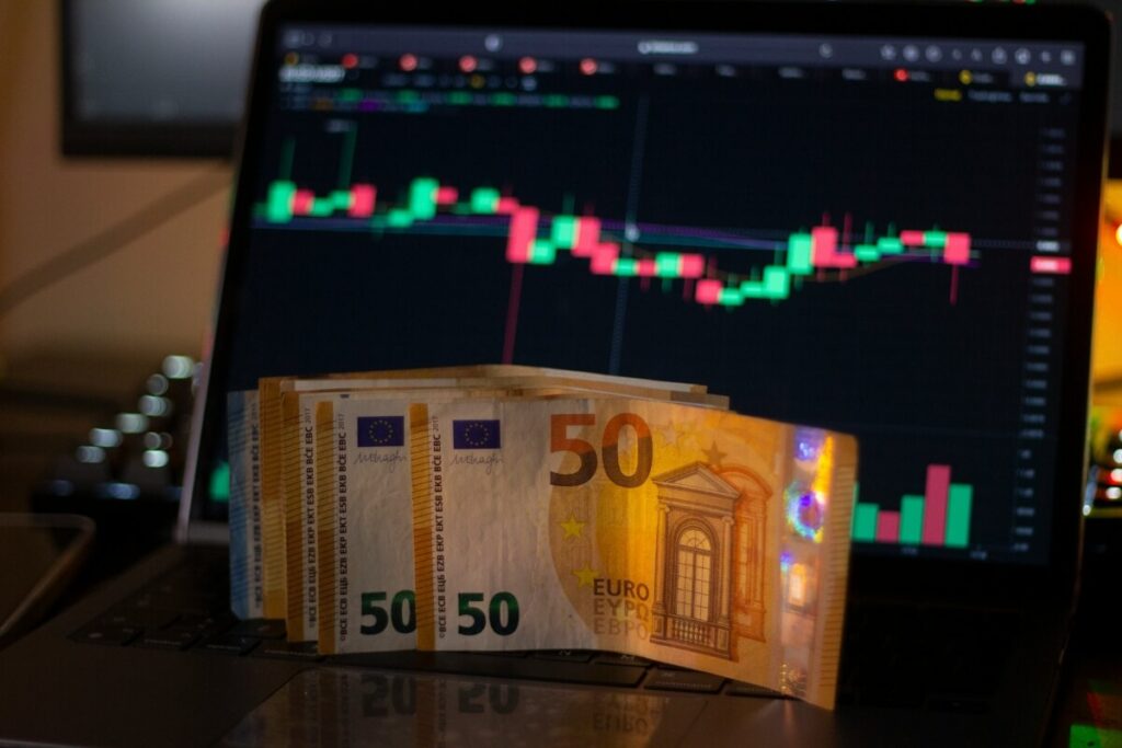 euro, money, laptop, crypto