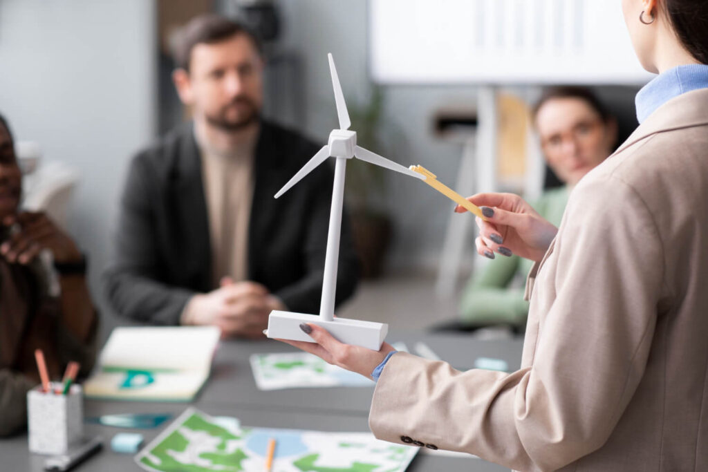 green energy, green business, office, esg standards