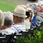 pensioner, retire, eldery, elderies, old people, park, bench