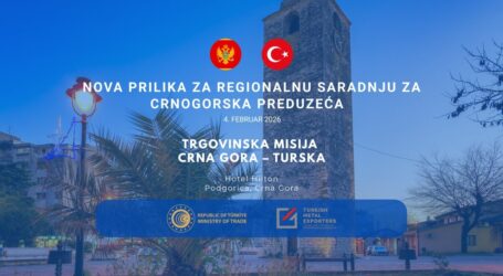 Podgorica domaćin tursko–crnogorske trgovinske misije: Fokus na građevinarstvo, metalnu industriju i B2B saradnju