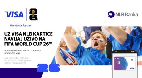 Od svakodnevne kupovine do svjetskog terena. Visa NLB kartice su tvoja ulaznica za FIFA World Cup 2026™