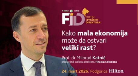 Dr Milorad Katnić na Forumu izvršnih direktora: Kako mala ekonomija može ostvariti veliki rast i postati otpornija na globalne šokove?
