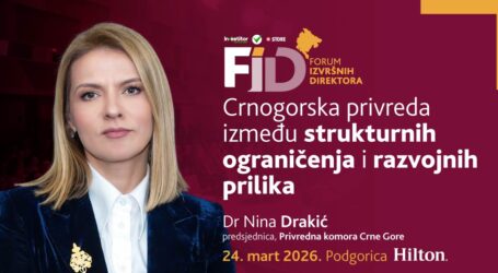 Nina Drakić na Forumu izvršnih direktora: Predsjednica PKCG otvara ključna pitanja rasta crnogorske ekonomije