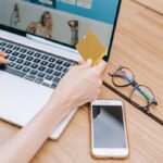 online shopping, laptop, buying, credit card, paying card, mobile phone