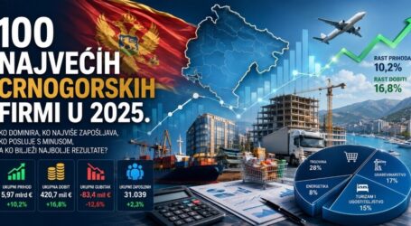 Top 100 kompanija Crne Gore 2025: ko nosi privredu i ko tone