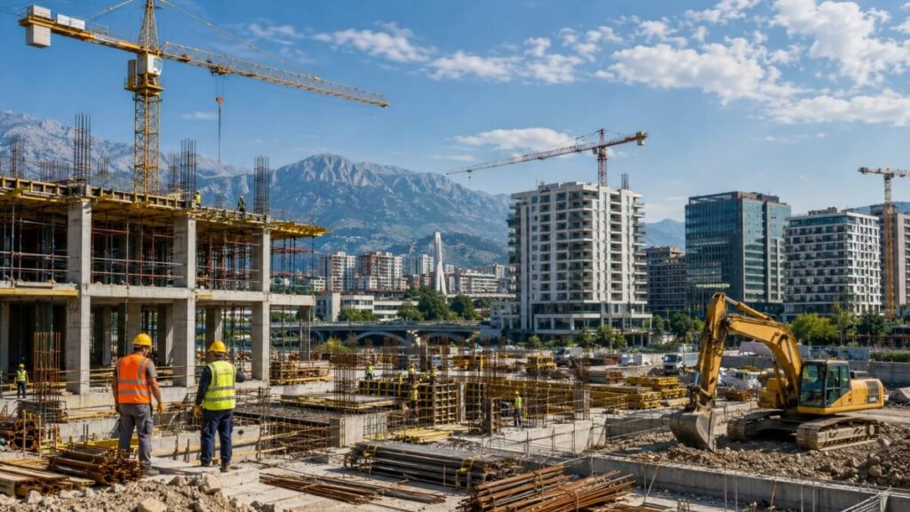 građevina, construction, zgrada, gradilište, podgorica