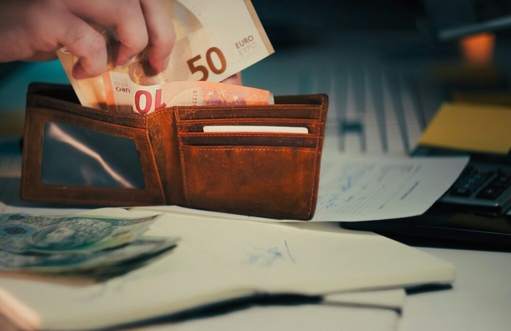 euro, money, plate, wages, salary