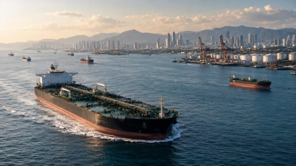oil tanker, cargo ship