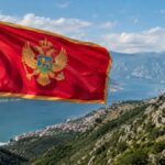 crna gora, montenegro flag